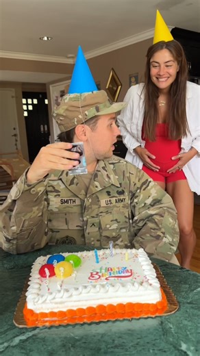 Soldier comes home form deployment to surprise pregnancy news ❤️ #blessed #family #baby | Jamie and Blake