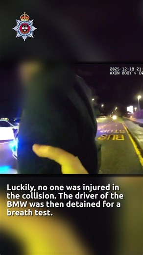 #OpLimit | A BMW driver who was involved in a two-car collision near Alfreton was found to be more than FOUR TIMES the drink-drive limit. The 34-year-old had crashed his high-powered car into the back of another vehicle in Nottingham Road, Somercotes, on the evening of December 18. Luckily, no one was injured in the collision but the first officer on scene could smell alcohol on the breath of the driver. Once his dog was safely secured, the man gave an evidential breath test and blew 153 microgr