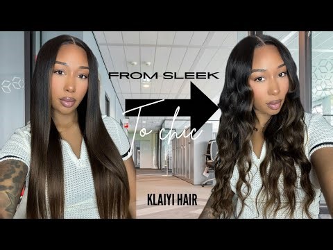The Perfect Color! Ombre Chestnut Brown 7*5 No Slip Yaki Straight Glueless Wig Ft. Klaiyi Hair