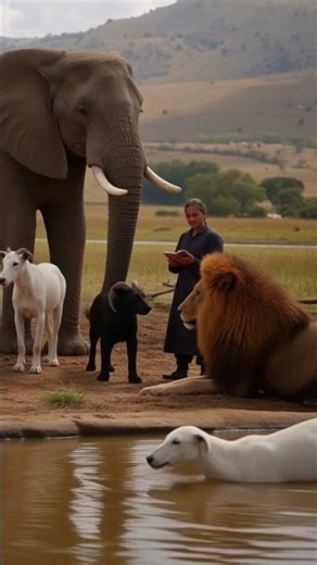 Man Living in Harmony with Animals 🐾❤️ #AnimalsAndHumans #AnimalFriendship #AnimalShorts #Wildlife