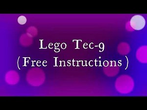 Lego Tec-9 pistol Free Instructions (Collab with jatin just)