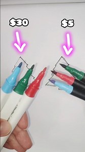 $5 Pens vs $30 Alcohol Markers #art #drawing #shorts #colors