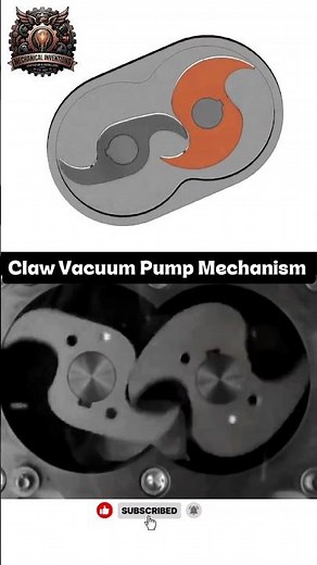 The Ingenious Claw Vacuum Pump Mechanism ⚙️ #Engineering #Mechanics