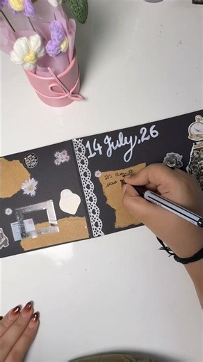 Turning Black Paper Into Art 🖤 #artjournal #mindfuljournaling