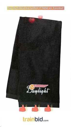 Available on Trainbid.com - RAILROAD DAYLIGHT SP Logo Embroidered Hand Towel