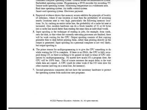 Modern Operating Systems, 5th Edition 2026 💻📚 Problem Solutions | Verified Study Guide (84 Pages)