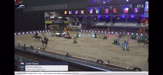 5️⃣ year old mare, Tysons Lady Lux💎 who won the 🥉medal this year at the World Championships in Lanaken, jumping clear in the 1.20M @aloga_equestrian Christmas show🎅 @sentowerpark #highfieldjumpers | Highfield Farm&Stud