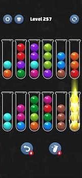 Ball Sort Puzzle Level 257 🧩 #ballsortpuzzle