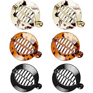 WILLBOND 6 Pieces Banana Hair Clips Banana Combs Fishtail Hair Clip Combs Resin Fish Grips for Women Accessories