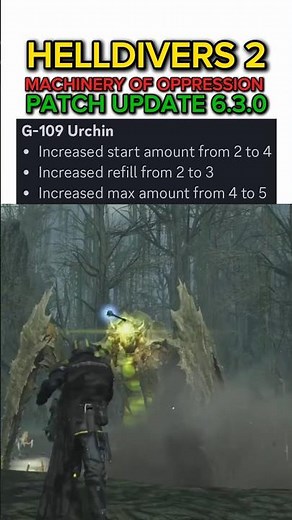 G-109 Urchin BUFF After Patch Update 6.3.0 - Helldivers 2