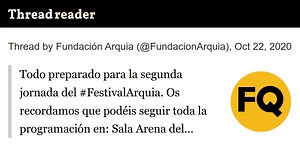 Thread by @FundacionArquia on Thread Reader App