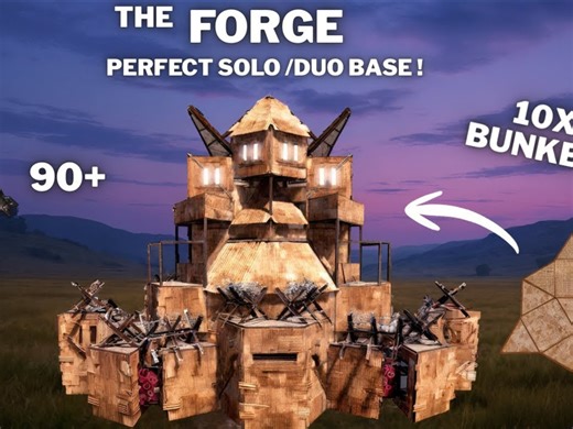 Rust-• 单人/双人基地设计 • 10个地堡 • 离线储罐 • 漏斗墙 • 价格低廉 •