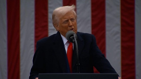 President Donald Trump riffs on 'old fashioned term' groceries