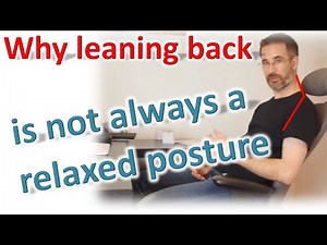 Why reclining at work can cause neck pain - even on an ergonomic chair! Correct your posture...