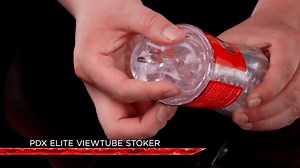 PDX Elite ViewTube Clear Stroker for Men by The Enhanced Male
