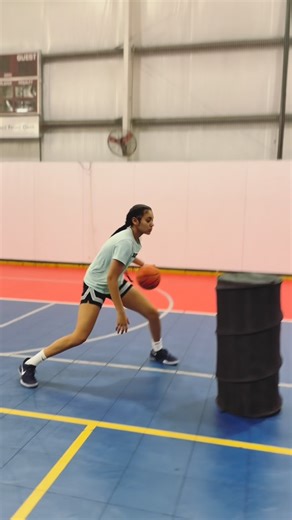 Pretty Athletics on Instagram: "Simple Dribble Warm-Up ➡️ Game Speed Flow 🏀 Keep it simple, then build it up 👇 • Dribble combos of your choice • Dribble drive to the next cone or dummy bag • Add a pass ➝ relocate ➝ get it back • Repeat & advance the drill down the floor • Finish with a strong step-through & shot Warm the hands. Warm the feet. Turn it into game speed. Details = development. 🔥 #BasketballWorkout #BallHandling #DribbleMoves #PlayerDevelopment #HoopsTraining #GameSpeed"