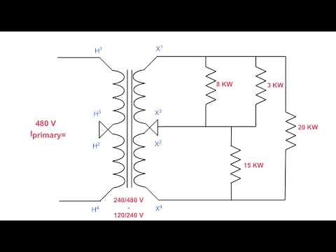 How to determine Primary Current on a 3 wire transformer.