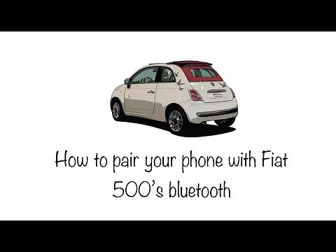 How to pair your phone with Fiat 500’s bluetooth