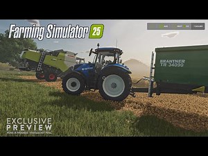 13 minutes of Exclusive new Farming Simulator 25 gameplay (New Crops harvest and Night map Tour)