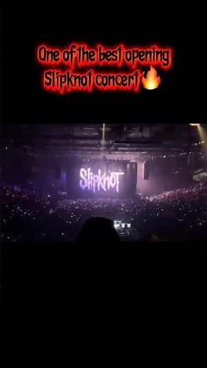 Epic opening slipknot concert #slipknot #numetal #concert