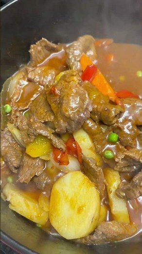 Classic Filipino Beef Mechado – Tender, Rich & Delicious! #youtubeshorts