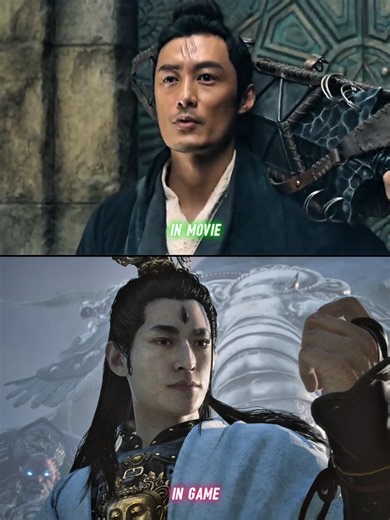 WUKONG vs ERLANG IN MOVIE vs GAME 🥶🗿 #wukong #gaming #shorts #viral #blackmythwukonggameplay