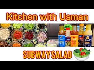 Subway Salad 🥗|Healthy Salad|Protein Salad|Easy homemade recipe|Kitchen With Usman