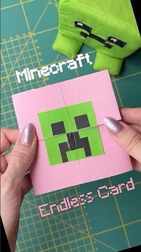 DIY Minecraft Origami Endless Card – Easy & Fun Paper Craft! 【マインクラフト折り紙無限カード】
