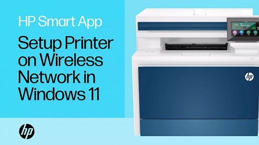 How to set up an HP printer on a wireless network with HP Smart in Windows 11