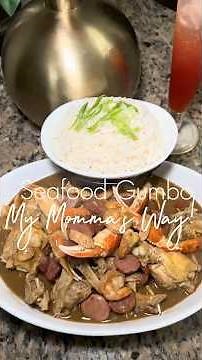Seafood Gumbo “ MY MOMMAS WAY” #gumbo #seafood #cooking #recipe