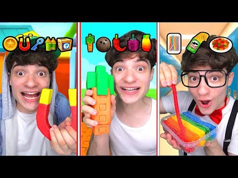 EXTREME One Color Candy Challenge! 🌈 Eating ONLY ONE Color for 24 Hours 😱 (IMPOSSIBLE!)”@spizee
