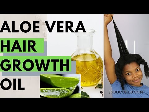 DIY - How To Make ALOE VERA OIL For Hair Growth (#01) IGBOCURLS