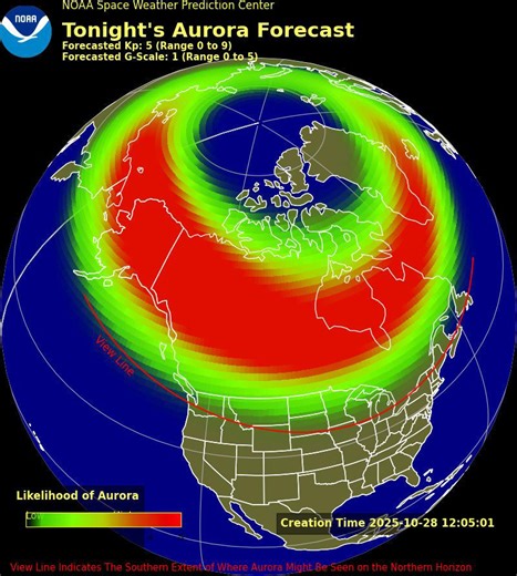 What states could see northern lights tonight? Biggest solar flare of year means MA might