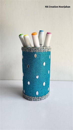 DIY Pen Stand | Waste Material Craft Ideas #penholder #bestoutofwaste #shorts