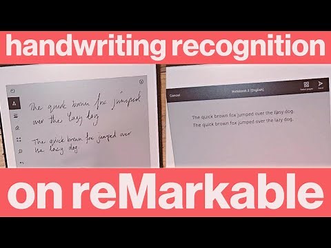 How to use handwriting recognition on reMarkable - pro tip tutorial for remarkable 1 or remarkable 2