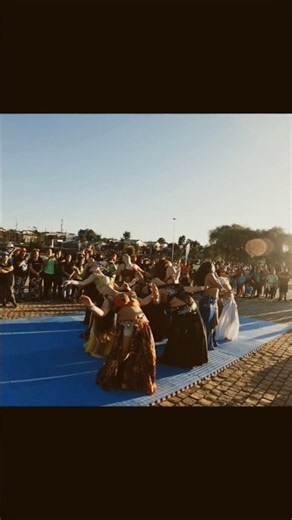 group of woman perform dancing together in outdoors😍💃 || #shorts