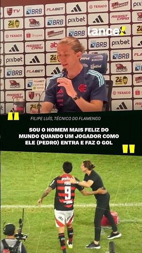 Filipe Luís elogiou a atuação de Pedro no Fla-Flu!