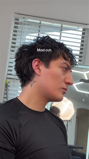 Try this clean mod cut for your next haircut. #modcut #menshaircuts #azhairstylist #azbarber #texturedhair