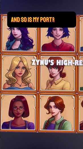 I Made My Own Stardew Valley Portrait Mod #shorts