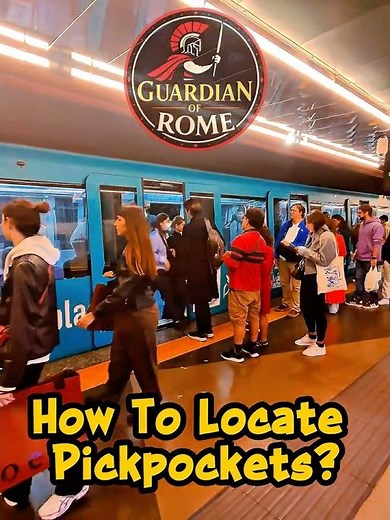 ⚠️How To Locate Pickpockets in Metro? #Rome #Metro #Thieves #Italy #Pickpocketers #termini