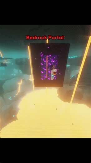 Java Portal vs Bedrock Portal moment 🥶