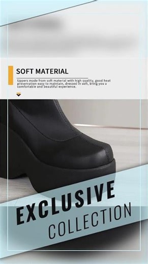 Chunky White Block Platform Boots