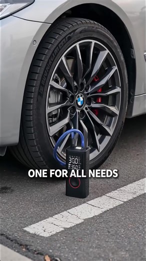 Powools Cordless Tire Inflator Portable Air Compressor with Large Capacity Battery Wireless Digital Display Enhanced Safety Features for Cars & Inflatables