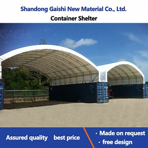 [Hot Item] PVC Fabric Sunshade Waterproof Canopy Warehouse Storage 20FT 40FT Container Shelter Roof Tent