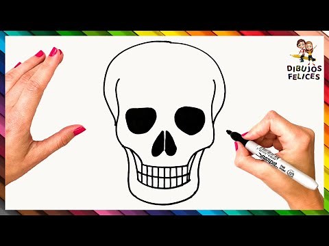 Cómo Dibujar Una Calavera Paso a Paso 💀 Calavera Dibujo