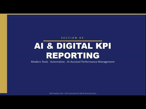 AI & Digital KPI Reporting for GBS | 90-Day Implementation Roadmap | KPI Framework Part 6 (Finale)
