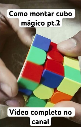 Método mais fácil de montar o cubo mágico .. vídeo completo no canal #cubomágico #rubikscube