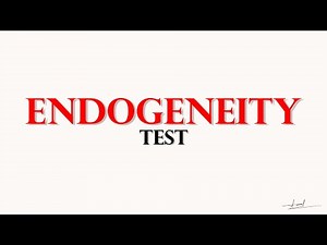 Endogeneity Test in Research - Bangla STATA Tutorial