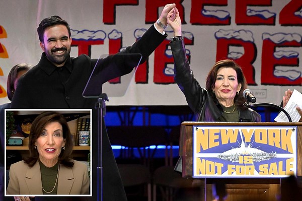 Hochul admits socialist Mamdani's 'tax the rich' plan would hurt NY's middle class: 'I cannot do that'