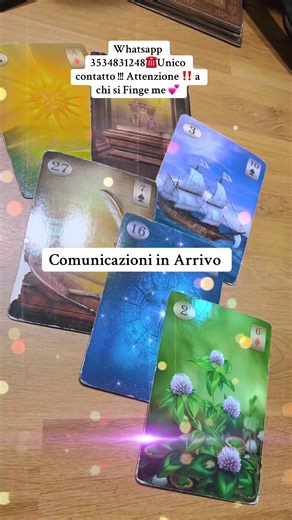 Comunicazioni in Arrivo ..Qualcosa sta cambiando..una persona sta per avvicinarsi a te .. dopo una brutta litigata …sfrutta l ‘ occasione .. RICORDO CHE QUESTO È L’ UNICO PROFILO REGINA THELEMA!! Il mio unico numero di contatto è 3534831248📲 Richiedi il tuo consulto su misura per te .. Scrivendo su whatsapp ti risponderò con un vocale .. CON ME SOLO CONSULTI IN VIDEOCHIAMATA #letturatarocchi #tarot #tarocchi #cartomanzia #cartomante